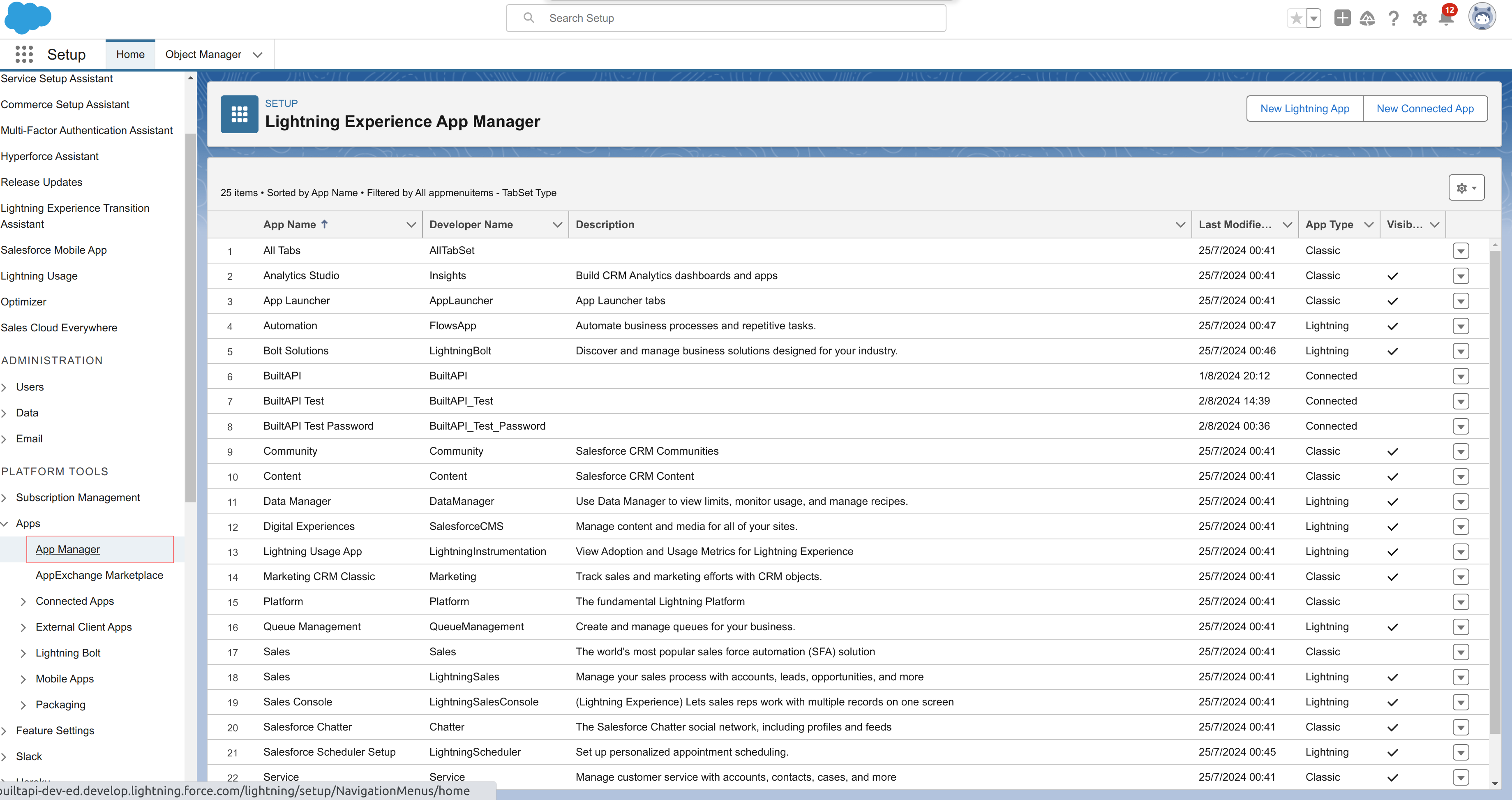 salesforce app manager