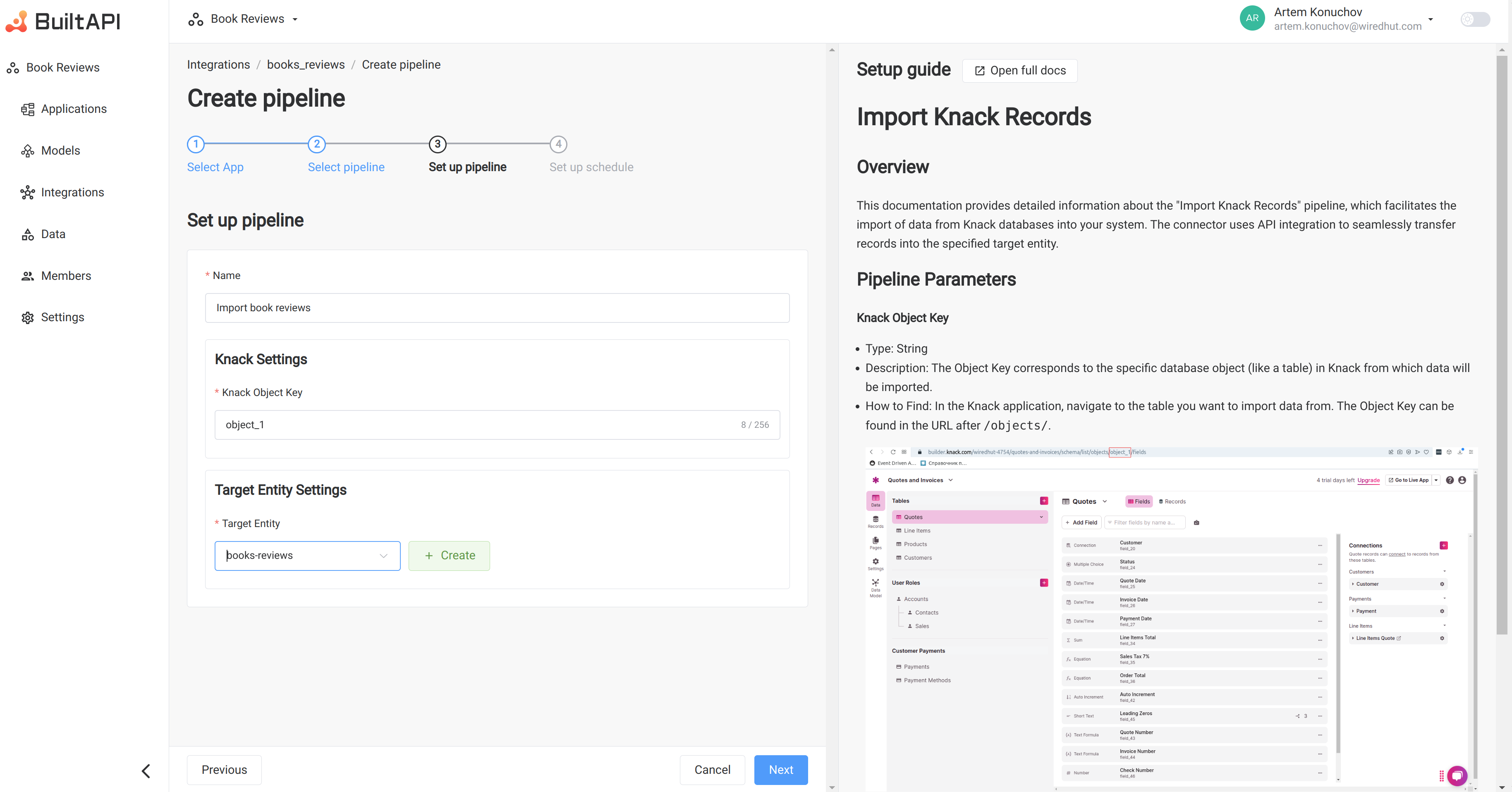 setup pipeline